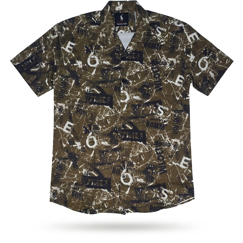 Printed Text - Half Sleeve Casual Shirt
