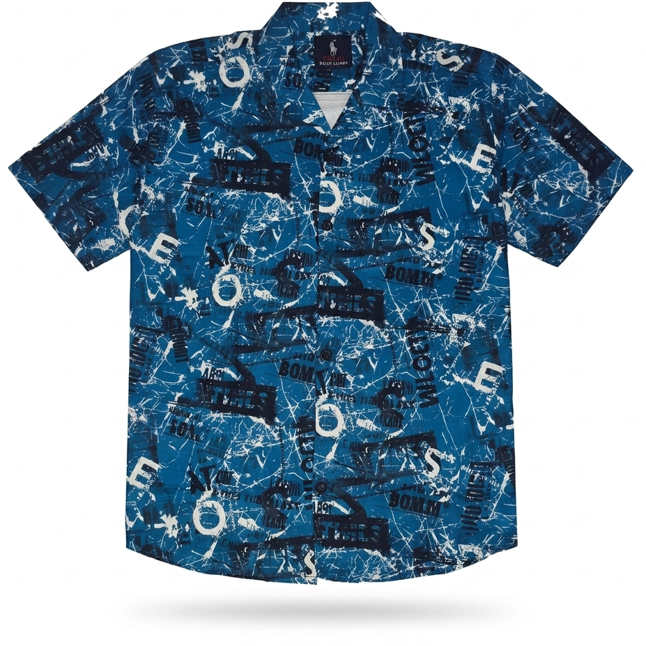 Printed Text - Half Sleeve Casual Shirt
