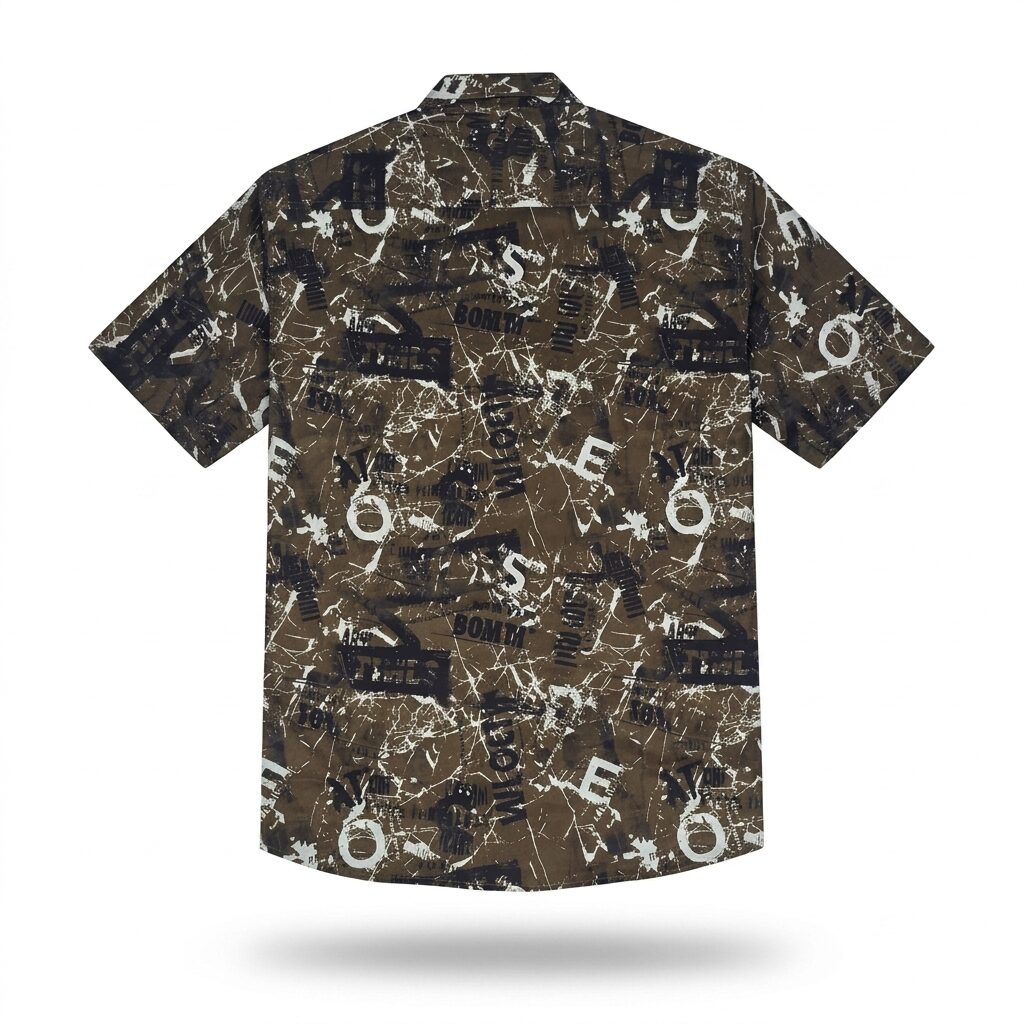 Printed Text – Half Sleeve Casual Shirt