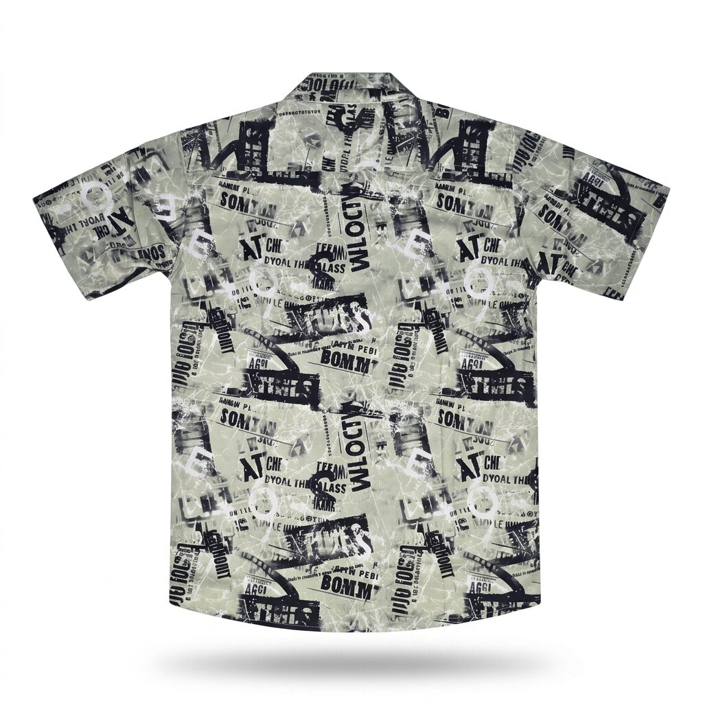 Printed Text – Half Sleeve Casual Shirt