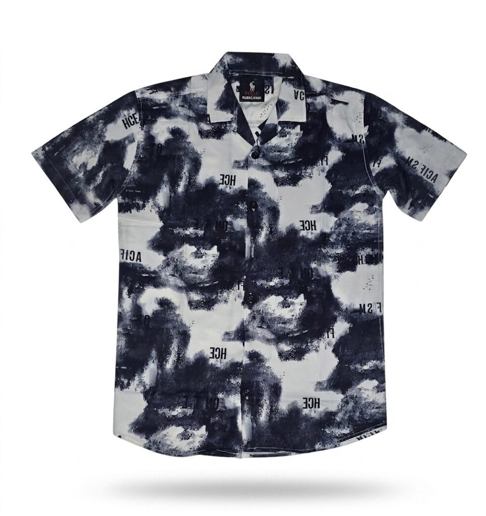 Abstract Splash – Printed Half Sleeve Casual Shirt