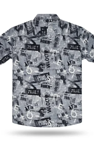 Printed Text - Half Sleeve Casual Shirt